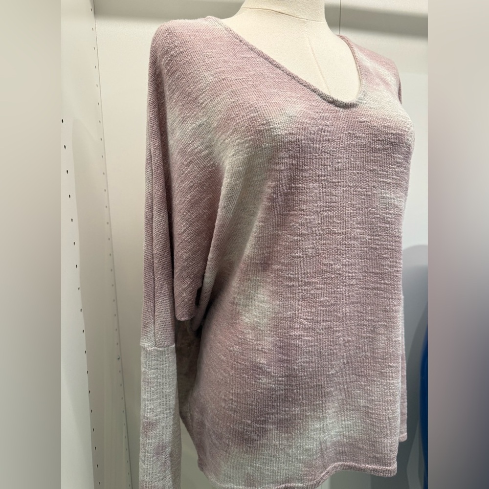 Women's Lavender Crew Neck Sweater - Picture 2 of 8